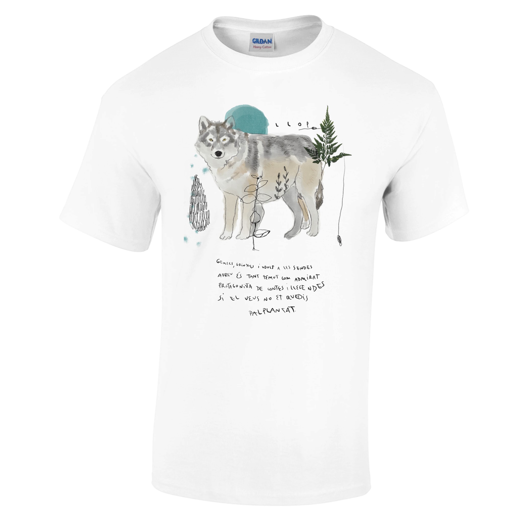 Wolf and podem | Heavyweight Unisex Crewneck T-shirt