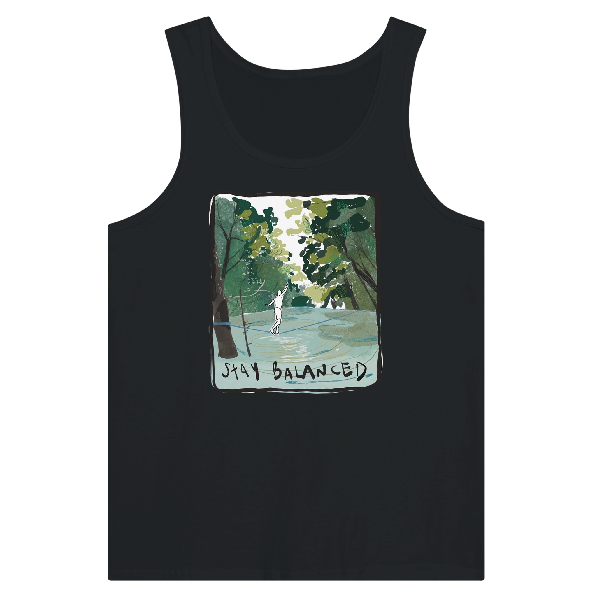 Stay Balanced - Slackline | Premium Unisex Tank Top