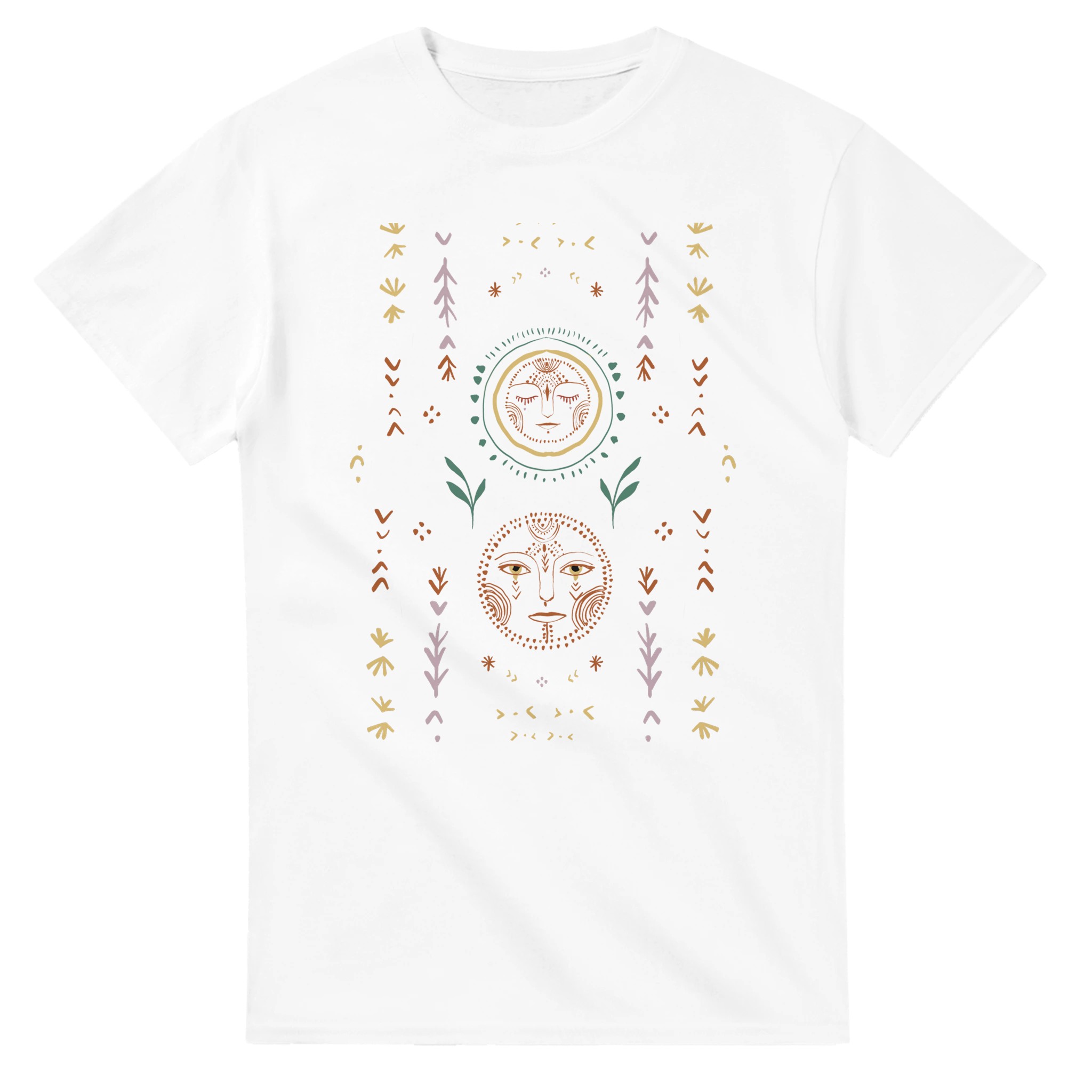 Moon and Sun | Heavyweight Unisex Crewneck T-shirt